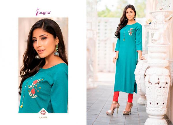 Psyna-Poshak-6 Rayon Stiched Colorful Kurtis For Summer